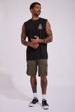 THE MAD HUEYS Captain Ship Faced Muscle - BLACK