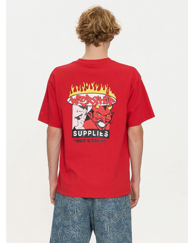 WORSHIP Hot Gossip Tee - LUCKY RED