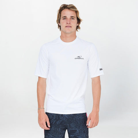 O'NEILL - Clean & Mean UV SS Rash Tee - WHITE