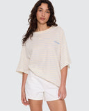 THRILLS Coastal Slouch Tee - PLACID BLUE STRIPE