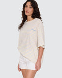 THRILLS Coastal Slouch Tee - PLACID BLUE STRIPE
