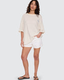 THRILLS Coastal Slouch Tee - PLACID BLUE STRIPE
