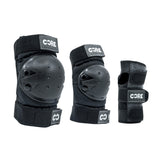 CORE Junior Triple Skate Pad Set  - BLACK