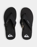 QUIKSILVER Island Oasis Thongs - BLACK/CAMO