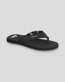 QUIKSILVER Island Oasis Thongs - BLACK/CAMO