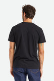 BRIXTON - Willie Nelson On The Road Again Tee - BLACK