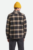 BRIXTON Bowery Heavy Weight Long Sleeve Flannel - BLACK/CREAM