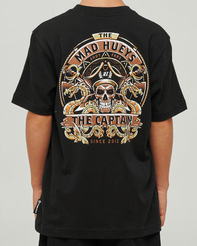 THE MAD HUEYS Dragon Captain Youth Tee - BLACK