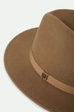 BRIXTON Wesley Packable Fedora - KHAKI/KHAKI