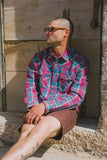 BRIXTON Waylon LW Overshirt - DENIM PLAID