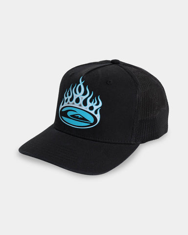 QUIKSILVER Decades Cotton Trucker Boy Cap - BLACK