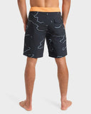 QUIKSILVER Highline Straight Leg 19" Boardshorts  - BLACK CAMOSTROKES