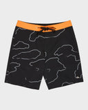 QUIKSILVER Highline Straight Leg 19" Boardshorts  - BLACK CAMOSTROKES