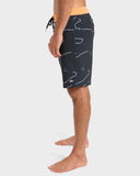 QUIKSILVER Highline Straight Leg 19" Boardshorts  - BLACK CAMOSTROKES