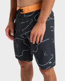 QUIKSILVER Highline Straight Leg 19" Boardshorts  - BLACK CAMOSTROKES