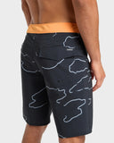 QUIKSILVER Highline Straight Leg 19" Boardshorts  - BLACK CAMOSTROKES