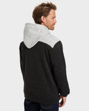 QUIKSILVER Keller Block Zip - BLACK HEATHER