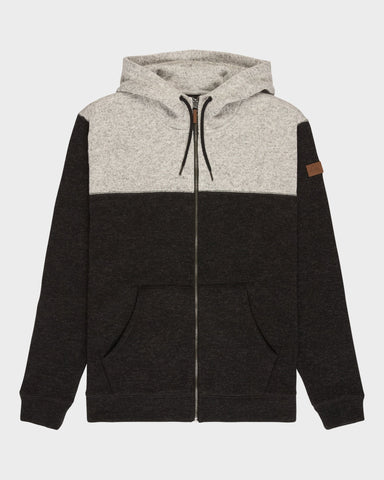 QUIKSILVER Keller Block Zip - BLACK HEATHER