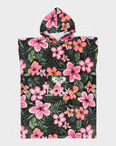 ROXY RG Stay Magical Hooded Towel - ANTHRACITE FEARLESS FLORAL