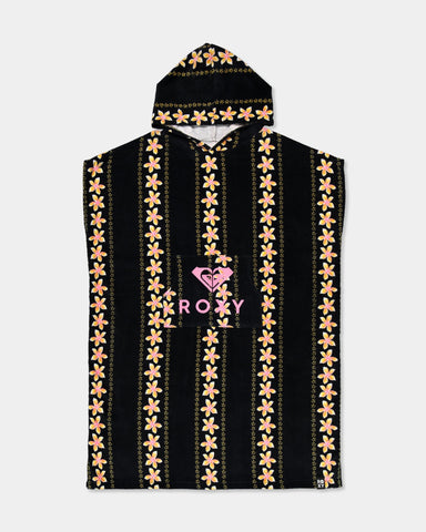 ROXY Stay Magical Hooded Towel - HIBISCUS BLACK