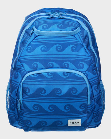 ROXY Shadow Swell Printed Backpack - SILVER LAKE BLUE