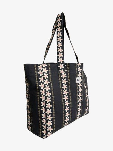 ROXY Anti Bad Vibes Tote Bag - BLACK/PINK