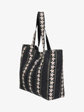 ROXY Anti Bad Vibes Tote Bag - BLACK/PINK