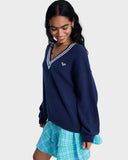 ROXY Surf School V Neck - MOOD INDIGO