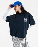 ROXY Talloversize Washed T-Shirt - ANTHRACITE