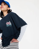 ROXY Talloversize Washed T-Shirt - ANTHRACITE