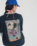 ROXY Talloversize Washed T-Shirt - ANTHRACITE