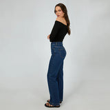 SILENT THEORY Evie Ruched Long Sleeve Top - BLACK