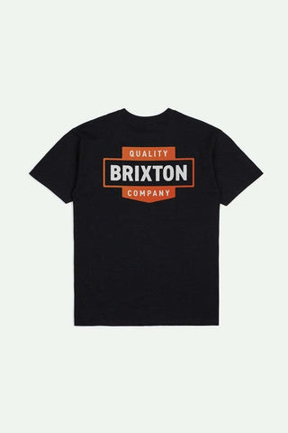 BRIXTON Osborn S/S Standard - BLACK WORN WASH