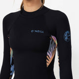 O'NEILL Girls Bahia Back Zip Long Sleeve Long Spring 2mm - CORAL GEO