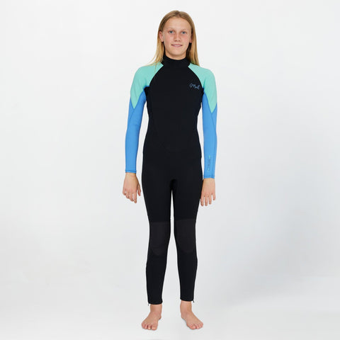O'NEILL Girl's Reactor II Back Zip Full 3/2mm - AQUA
