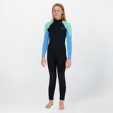 O'NEILL Girl's Reactor II Back Zip Full 3/2mm - AQUA