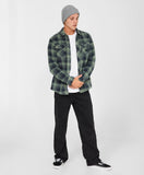 O'NEILL Glacier Plaid High Pile Superfleece - DARK OLIVE