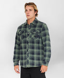O'NEILL Glacier Plaid High Pile Superfleece - DARK OLIVE