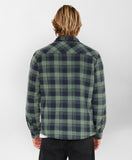 O'NEILL Glacier Plaid High Pile Superfleece - DARK OLIVE