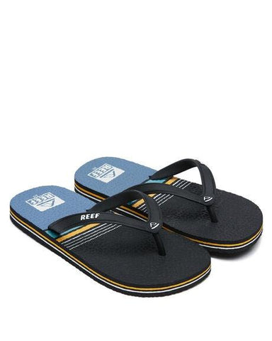 REEF - Grom Switch Foot Youth Thongs  - BLACK/BLUE