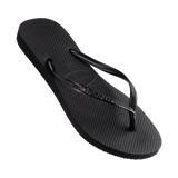 HAVAIANAS Slim Basic Thongs - BLACK