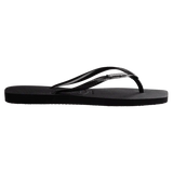 HAVAIANAS Square Logo Metalic - BLACK/SILVER