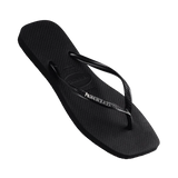 HAVAIANAS Square Logo Metalic - BLACK/SILVER