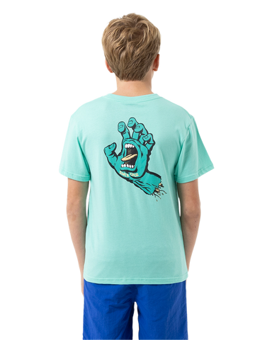 SANTA CRUZ Opus Screaming Hand Tee - TEAL