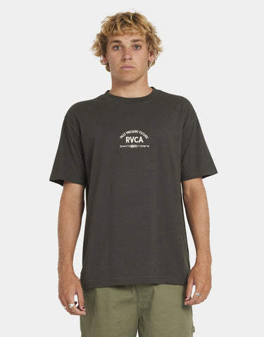 RVCA Textfull SS PTK - BLACK