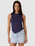 THRILLS Anais Knit Tank - ESTATE BLUE