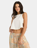BILLABONG So Breezy WVN Tank- SALT CRYSTAL
