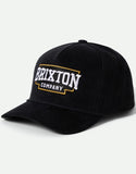 BRIXTON Pierson C NP MP Snapback - BLACK CORDUROY