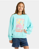 ROXY Lineup Crew RG Terry - AQUA SPLASH