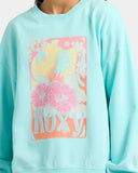 ROXY Lineup Crew RG Terry - AQUA SPLASH